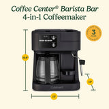 Coffeemaker 4-In-1 Coffee Center Barista Machine