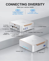 KAMRUI GK3Plus Mini PC, 16GB RAM 512GB M.2 SSD Mini Computers