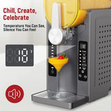 Slushie Machine: No Ice Needed All-in-One Slushy Maker for Home, Real-Time Temp Display, Auto-Clean, 6 Preset | Frozen Margaritas, Cocktails, Frapp茅s, Ice Cream, Smoothies, Milkshakes,Summer Parties