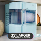 GE Profile Opal 2.0 XL with 1 Gallon Tank, Chewable Crunchable Countertop Nugget Ice Maker, Scoop included, 38 lbs in 24 hours, Pellet Ice Machine with WiFi & Smart Connected, Stainless Steel